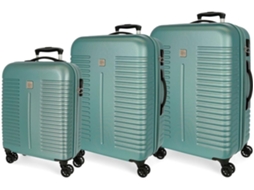 Conjunto Malas de Viagem ROLL ROAD India Verde (Outlet Grade A)