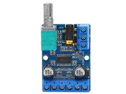 Placa de Amplificador de Potência Mali digital estéreo 30W x 2 com controle de volume 12V/24V