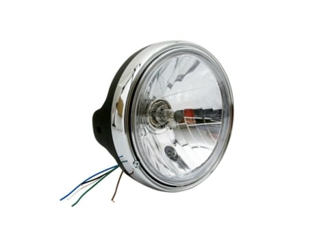 Farol de Motocicleta com Invólucro Ótico Liso Lâmpada H4 Luz de Presença AVOC Guzzi Homologue Ce