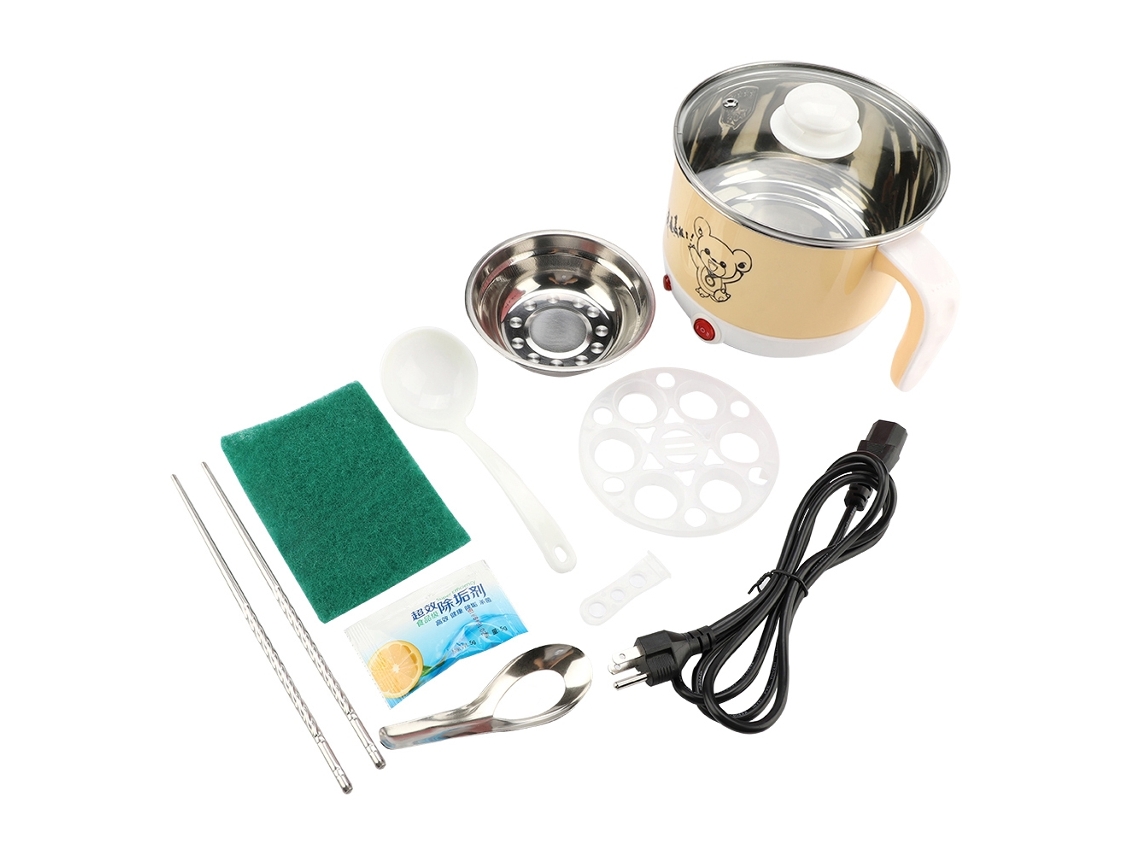 Panela Elétrica Mini Laxiscreed 1,5l Para Ferver Vapor, Ideal Para Estudantes E Uso Doméstico