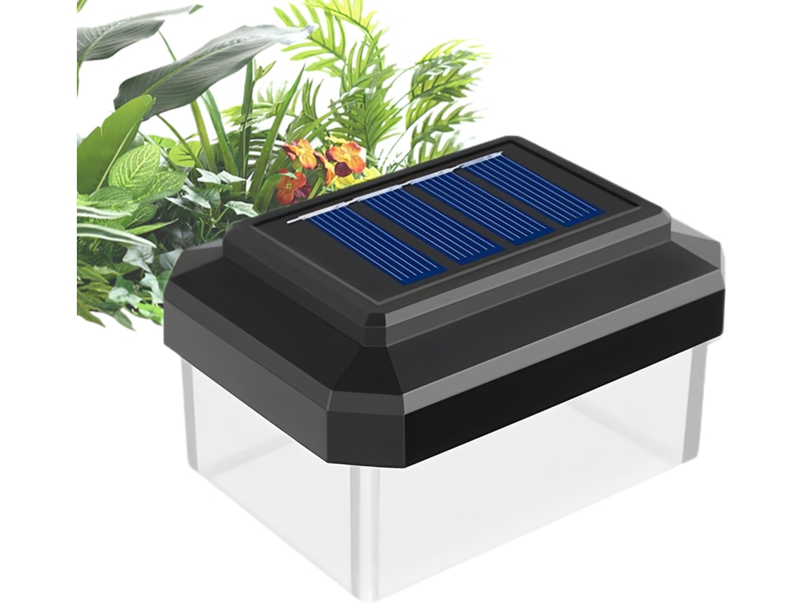 Luminárias solares de poste, luminárias solares modernas e à prova d'água para decoração externa, da marca Gokoco.