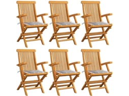 Folding Chair, Folding Chairs Vidaxl Multicolor Teca (n/a)