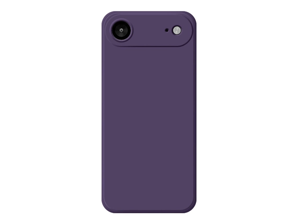 Capa Para Iphone Air Em Tpu Com Bordas Retas - Roxa