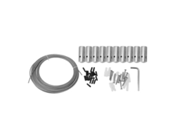 Kit de Treliça de Arame Inoxidável para Plantas Trepadeiras, Jardim, Parede, 12m com Acessórios S/MARCA