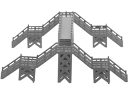 Kit De Construção Faça Você Mesmo Com Acessórios Para Paisagem Ferroviária, Modelo De Trem Cinza.