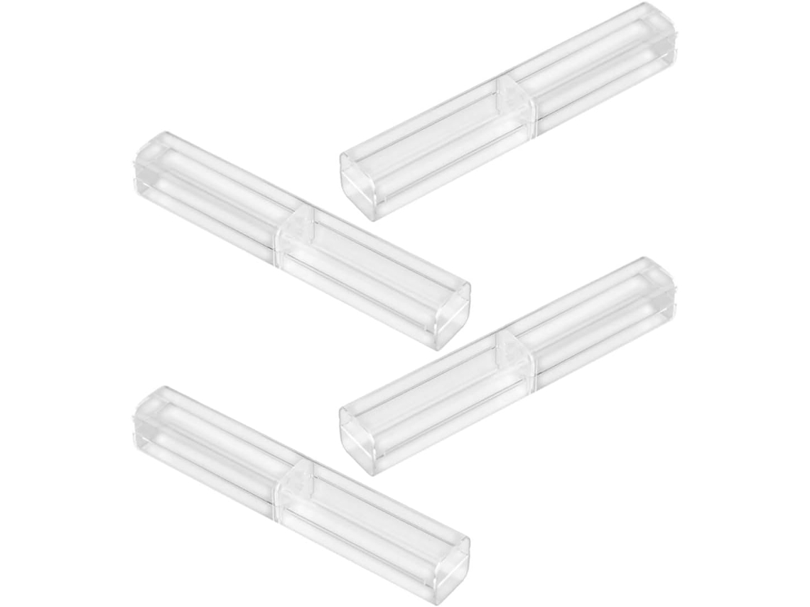 Estojo De Couro Para Lápis Com Fecho Elástico, Design Para Guardar Canetas E Para Uso Escolar No Escritório, Pacote Com