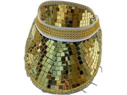 Chapéu Surpresa Espelhado Para Meninas E Meninos, Chapéu Para Carnaval, Festival De Música, Dourado