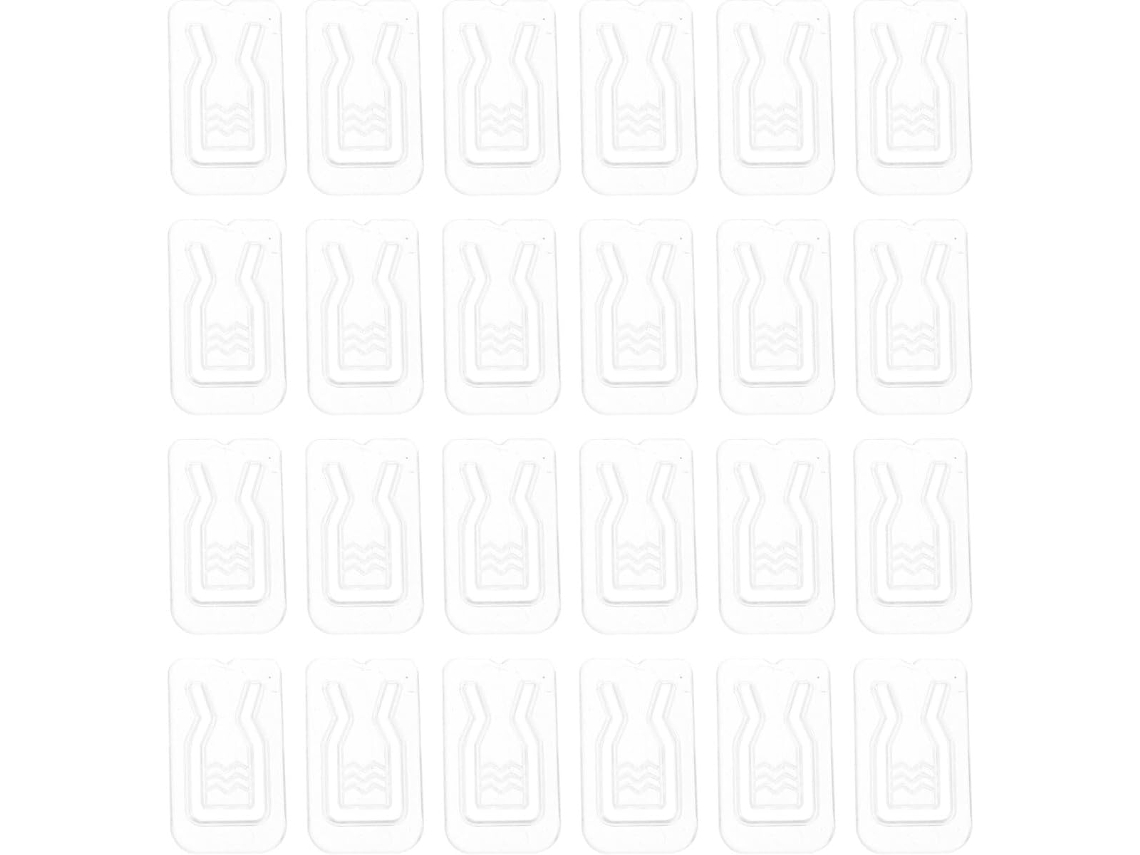 Conjunto de 500 alfinetes multifuncionais de plástico transparente, dobráveis e reutilizáveis, práticos para camisas.