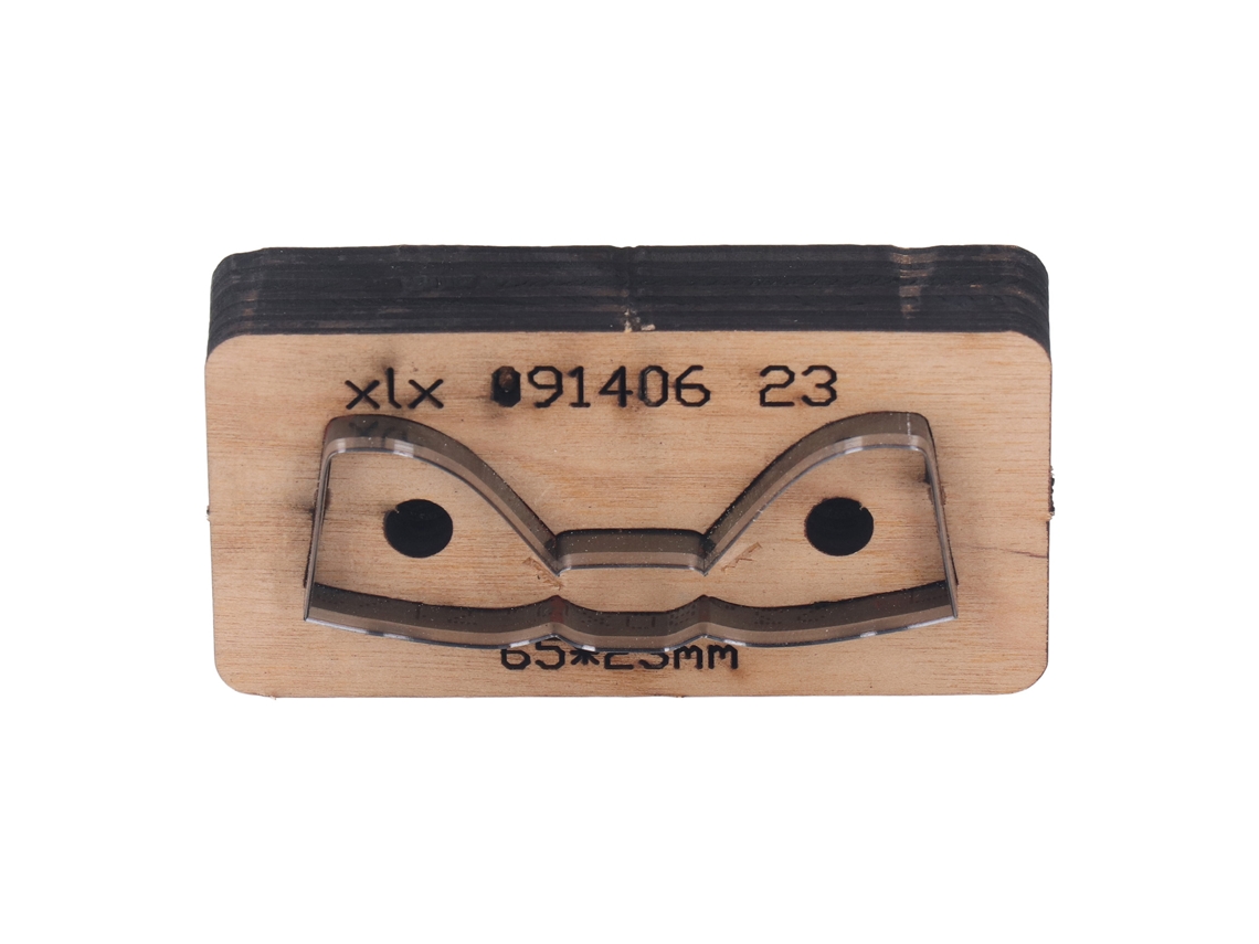 Moldura De Corte Em Couro Com Forma De Laço Punch Cutter Ferramenta Para Arte 65x23mm Papel Borracha
