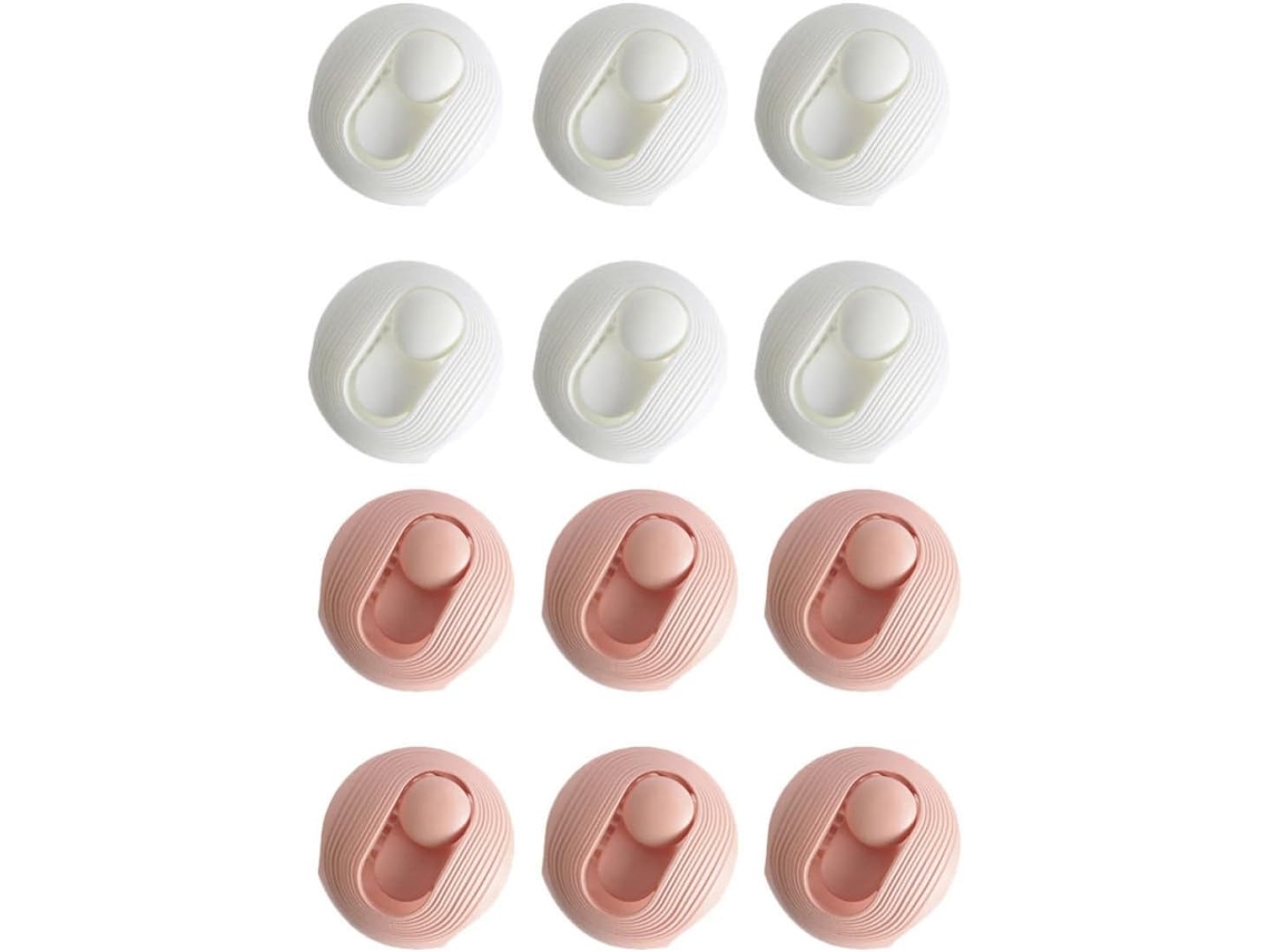 Mikikit Conjunto De 12-prendedores Edredom Plástico, Sem Agulha, Ajustáveis E Antiderrapantes Acessórios Práticos Para