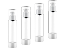 Conjunto de 3 frascos de spray reutilizáveis e portáteis de 50 ml com bomba dosadora.