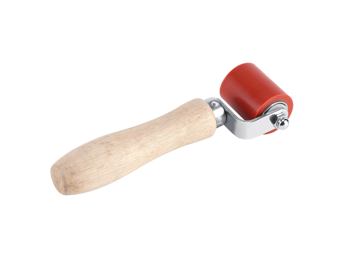 Roda De Prensagem De Silicone Vermelho De 40 Mm Laxiscreed Para Uso Manual E Alta Temperatura