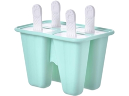 Formas De Silicone Picolé, Recipientes Sorvete Faça Você Mesmo, Sem Bpa, Reutilizáveis Verde, 4 Peças