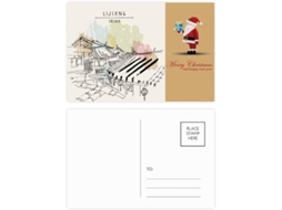 Vida Casual em Lijiang, China Lote de 20 Cartões postais com o Papai Noel 14,6 X 9,8 Cm