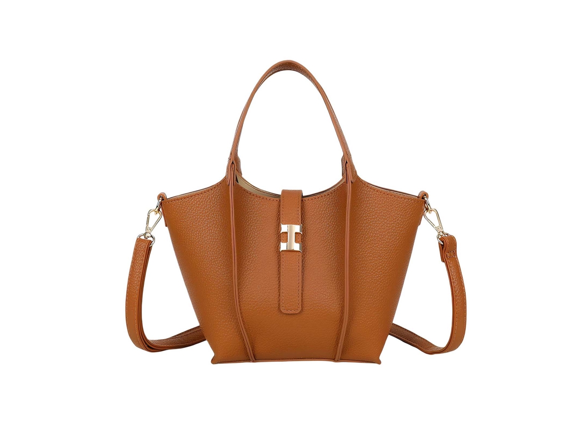 Bolsa Cabas para Mulher Efeito Pelle Granulada com Fecho Joia GALLANTRY