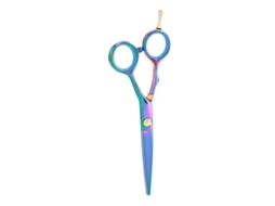Tesoura De Cabelo Profissional Blue Zoo De Aço Inoxidável Para Barbeiro E Cabeleireiro