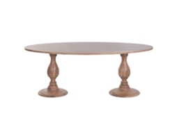 Mesa de Jantar Oval em Acácia, 200x100x77cm ALEXANDRA HOUSE LIVING