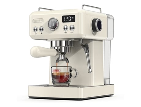 Máquina de Café HIBREW H10A 19Bar 58Mm Portafilter 1.8L Tanque Água Removível Bege