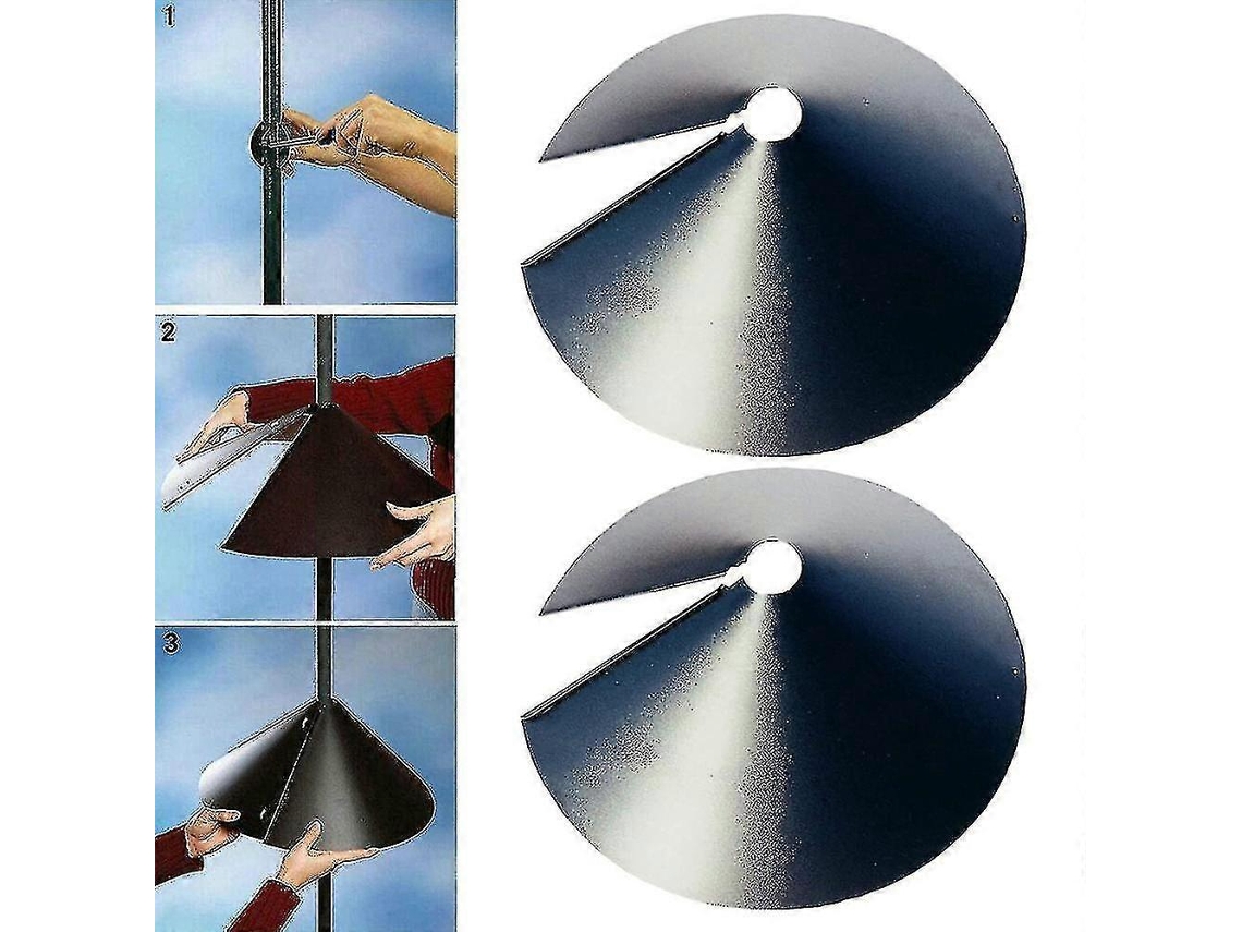 Omni protector Anti Ardillas para Comedero de Aves Banda de Seguridad de Envoltorio Tamaños 12 14 16 Pulgadas Plástico 12 Polegadas
