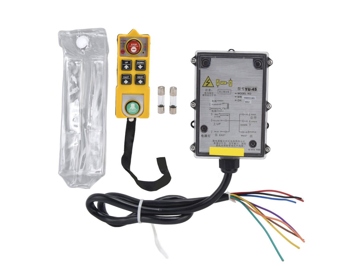 Controle Remoto para Guindaste Elétrico Yu‑4sdc 36v Kit Sem Fio