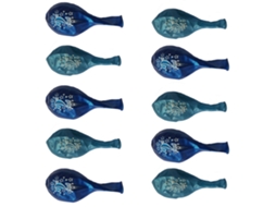 Laxiscreed Pack De 10 Balões De Látex Azuis Para Aniversário E Baby Shower