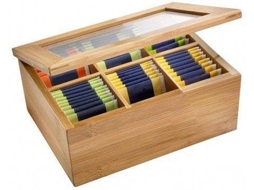Caixa de Chá HOGAR Y MÁS Compartimento Infusão (madeira de bambu)