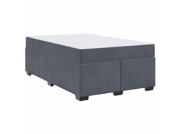 Conjunto 1 Estrutura Da Cama Vidaxl Cinzento Tecido (120 X 200 Cm)