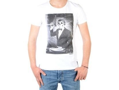 T-Shirt de Homem JAPAN RAGS Link Algodão Branco (XS)