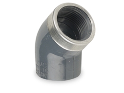 Cotovelo 45º Pvc Pressão Fêmea Mista Rfz 20X1/2 HIDROTEN