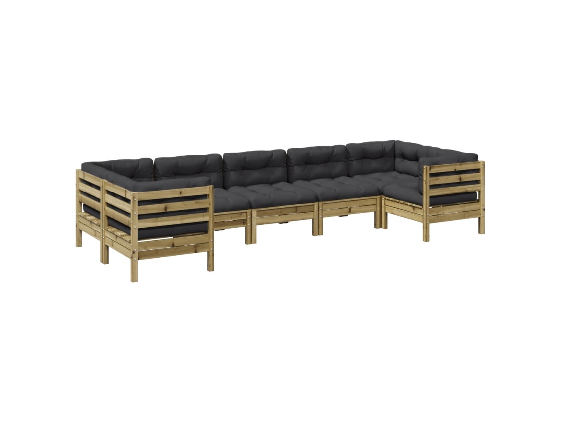 Garden Sofa Set, Garden Sofa Sets Vidaxl Marrom Madeira De Pinho Impregnada (n/a)