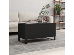 Mesa De Centro 90x44,5x45 Cm Derivados De Madeira Preto Lovely Home