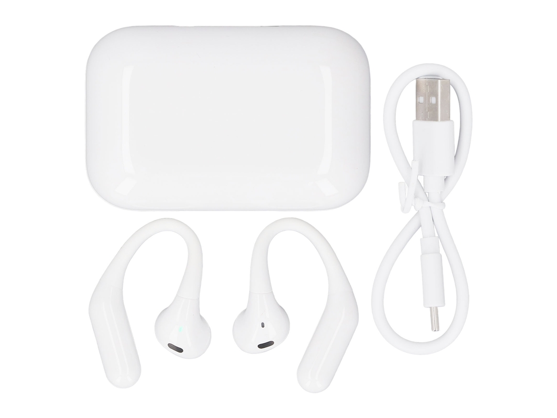 Ats audífonos de Tradução Ai Open Ear Transmissão em Tempo Real Qualidade Hd Batseria Longa Branco