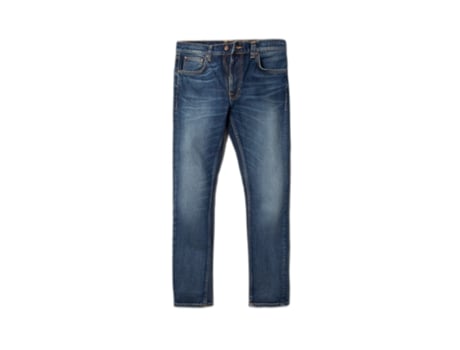 Calças de Homme NUDIE JEANS Lean Dean Ganga Azul (32x30)