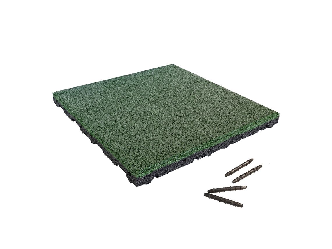 Telha Borracha 55 Mm 50 X 50 Cm Verde Caneta e Furo de Conexão IVOL