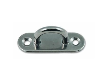 Conjunto De 2 Placas De Olhal Aço Inoxidável 60 X 20 Mm Chapuis
