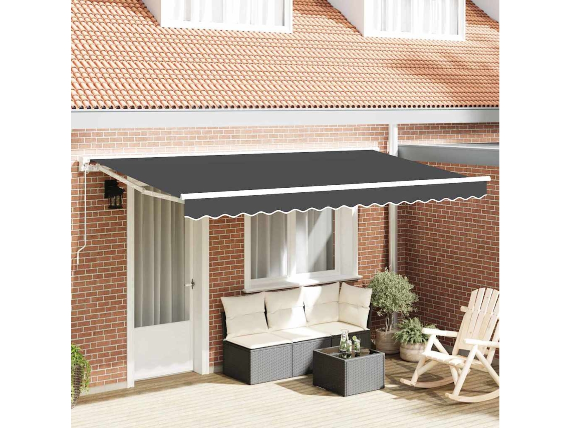 Vidaxl Estrutura De Toldo Antracite 400 X 200 Cm