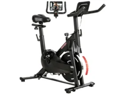 Bicicleta estática magnética preta, com ecrã LCD, assento e guiador ajustáveis | S/MARCA