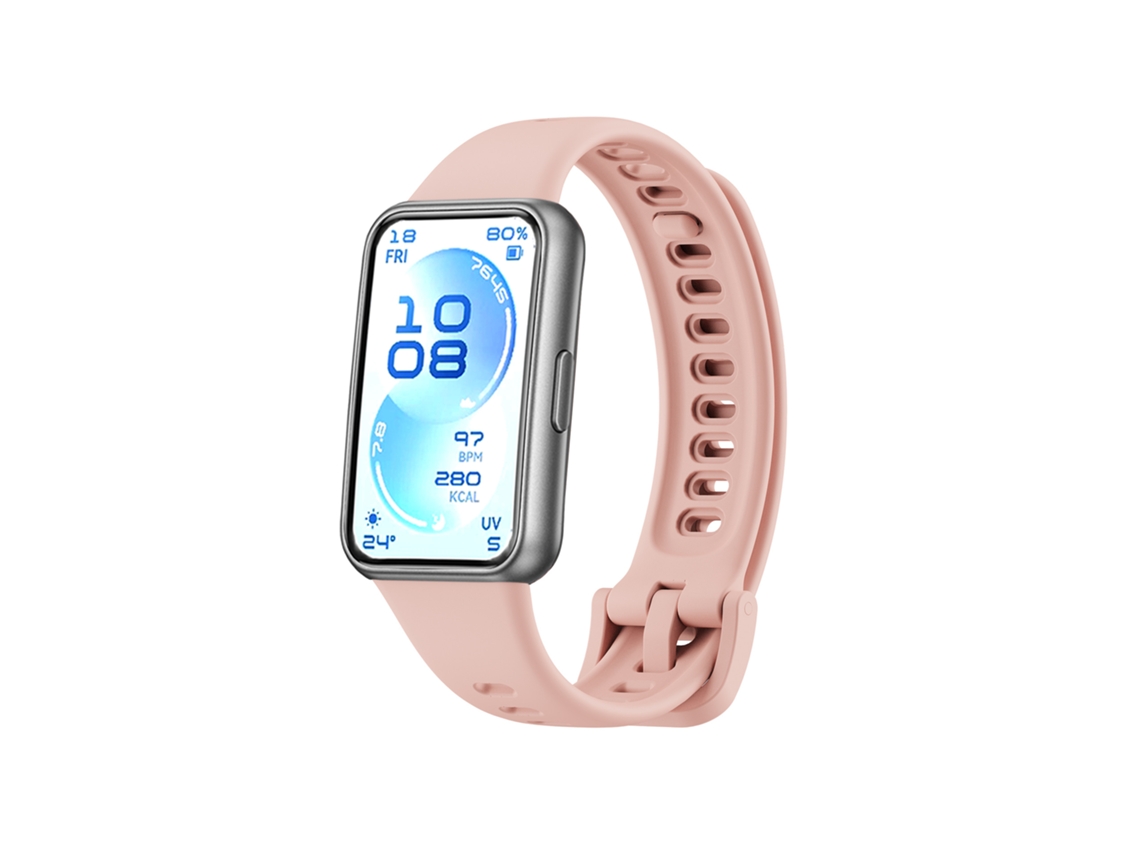 Pulseira De Silicone Para Huawei Band 11/11 Pro Rosa Panoona