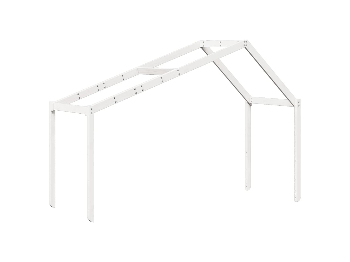 Kid's Bed Roof, Kid's Bed Roofs Vidaxl Branco Madeira De Pinho (203 X 80.5 X 142 Cm)