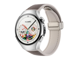Bracelete para Huawei Watch 5 XIAOMOYU em silicone e couro híbrido com fivela magnética cinza, marrom, lichia, grão, luz estelar (46mm)
