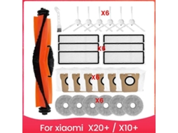 Conjunto De Acessórios Para Aspirador De Pó X20+ / X10+ - Peças De Reposição: Escova Lateral Principal, Filtro Hepa, Mop, Pano Para Limpeza.