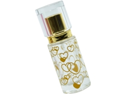 Frasco De Perfume De Vidro Pequeno E Recarregável, 23ml, Dourado, Elegante, Com Spray.