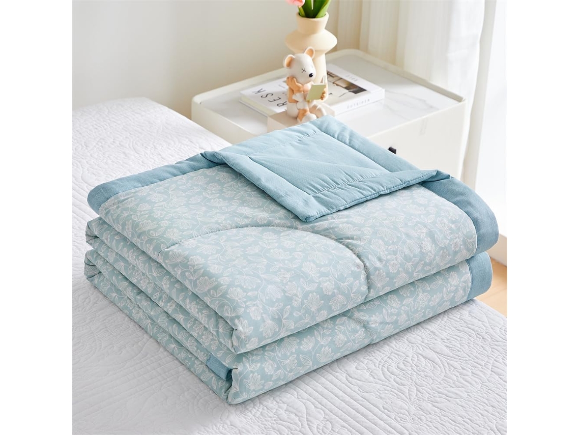 Colcha Acolchoada Fansu Capa de Cama Manta para Ar Condicionado Edredom Conjunto 100% Algodão Sofá com Estampa