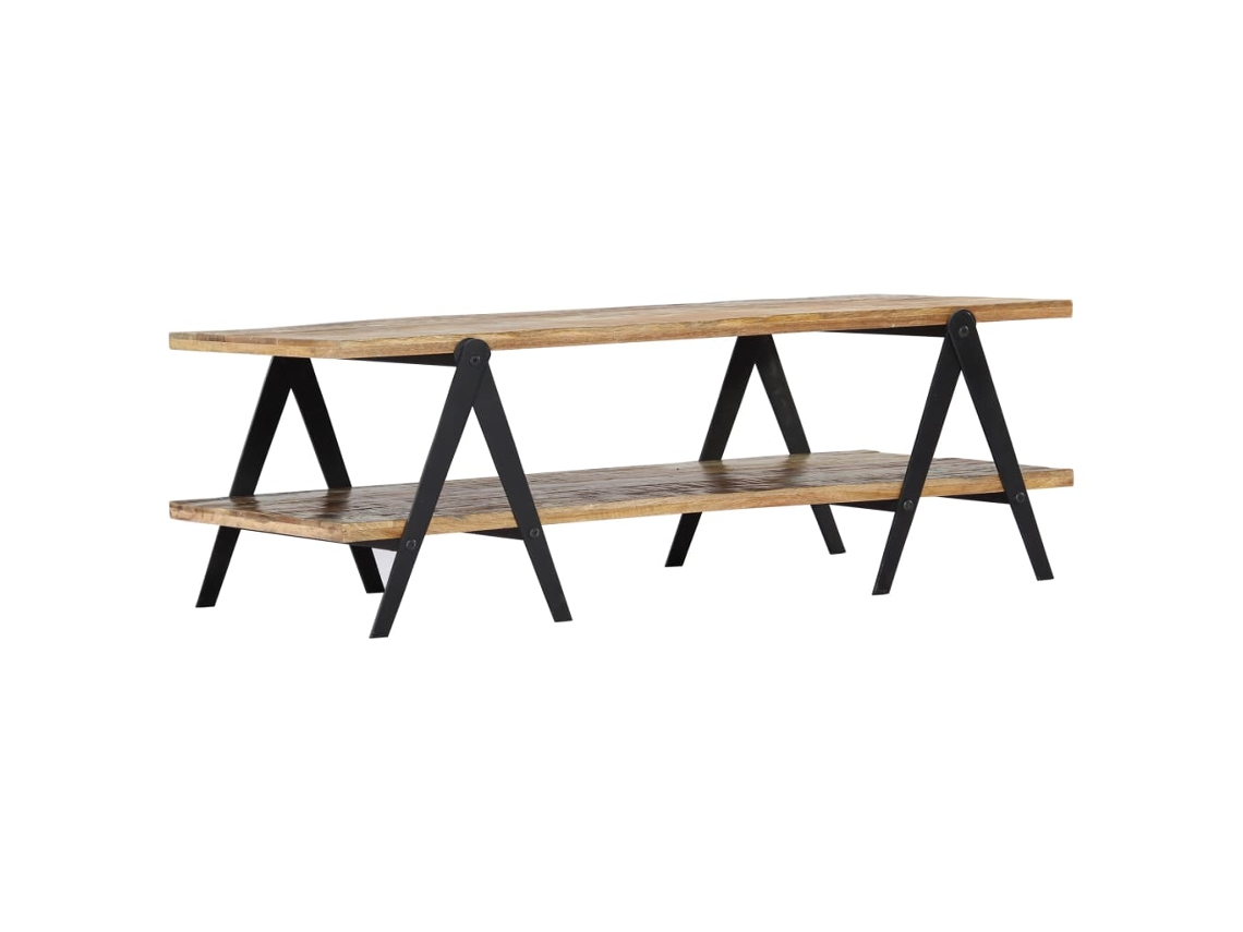 Mesa de Centro 115x60x40 Cm Madeira Recuperada Maciça MAISON EXCLUSIVE