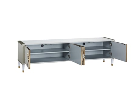 Movel Tv FURNLUX PREMIUM Stilig Branco Madeira de Engenharia 200X40X55 Cm