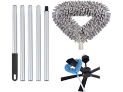 Escova De Limpeza Multifuncional Extensível Para Tarefas Domésticas Com Cabeça Ajustável Em 360 Graus, Ferramenta