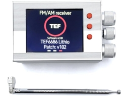 Rádio Portátil Tef6686 All-band Com Ecrã Lcd De 3,2 Polegadas, Receptor