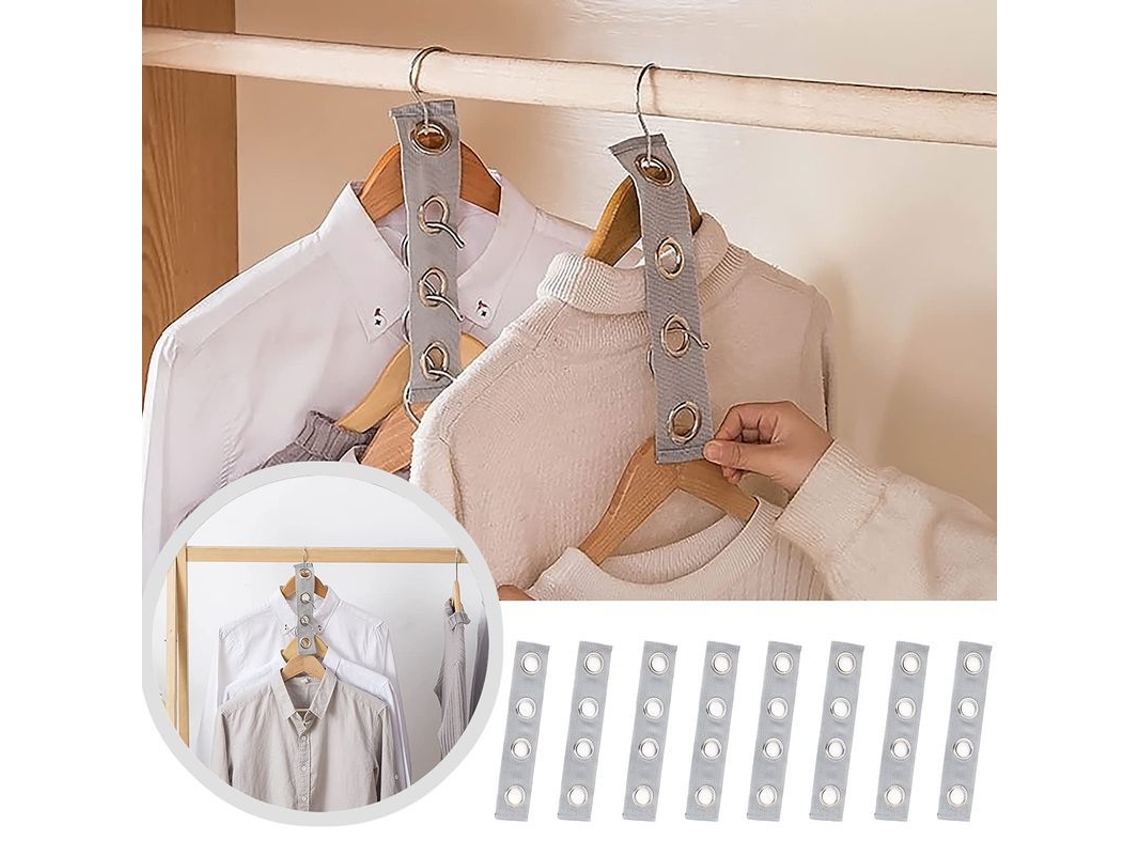 8 Conectores Nova Line, para Cabides de Roupas, Extensor de Prateleira, Cascata