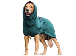 Bata de secar para cães, toalha, quente, tamanho S a 5XL, lago azul