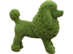 Estatueta de Cachorro em Resina para Jardim e Quintal. Decoração Verde para Jardim com Design Criativo. Bela Peça CHABERLU